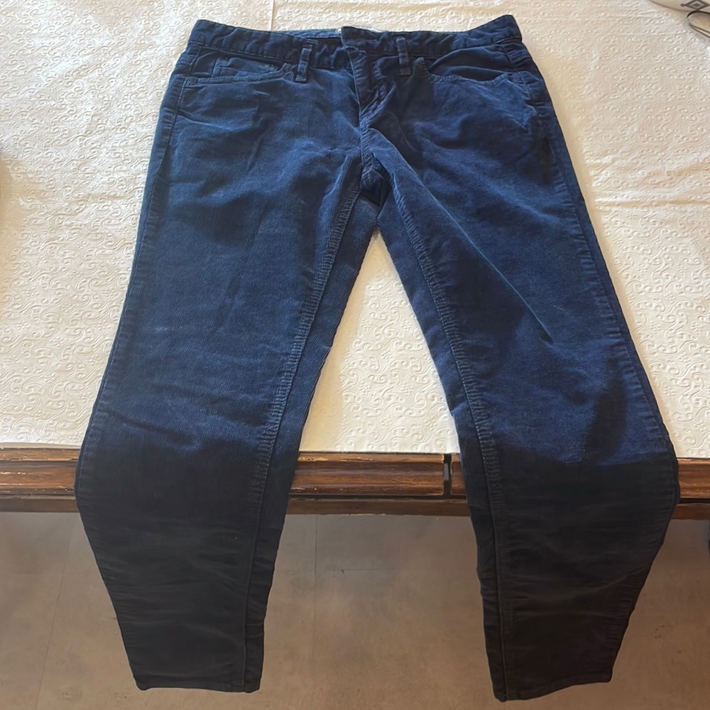 Corduroy navy pants size 28